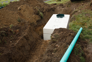 A example of a septic tank installed by Schmalz Excavation